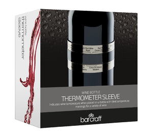 Barcraft Wine Bottle Thermometer Sleeve Gift Boxed - ZOES Kitchen