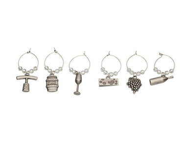 Barcraft Wine Charms 6pc Set Gift Boxed - ZOES Kitchen
