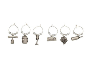 Barcraft Wine Charms 6pc Set Gift Boxed - ZOES Kitchen