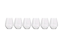 Load image into Gallery viewer, Krosno Harmony Stemless Wine Glass 540ml 6pc Gift Boxed - ZOES Kitchen