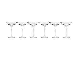 Krosno Harmony Champagne Coupe 240ml 6pc Gift Boxed - ZOES Kitchen