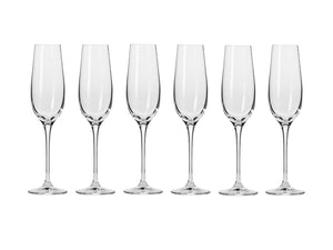 Krosno Harmony Champagne Flute 180ml 6pc Gift Boxed - ZOES Kitchen