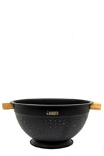 Load image into Gallery viewer, Bialetti Acacia Handle with Black Stainless Body- 24cm Colander - ZOES Kitchen