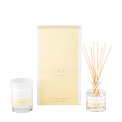 Palm Beach Mini Candle & Diffuser Set - Coconut & Lime - ZOES Kitchen