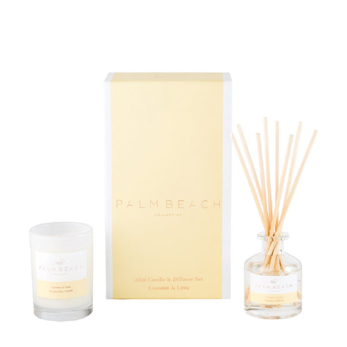 Palm Beach Mini Candle & Diffuser Set - Coconut & Lime - ZOES Kitchen