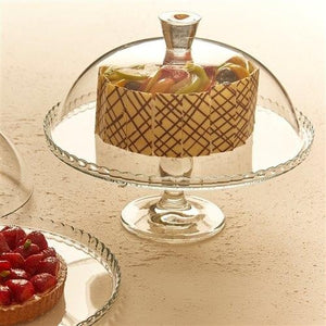 Pasabahce Patisserie Cake Stand With Dome 32cm - ZOES Kitchen