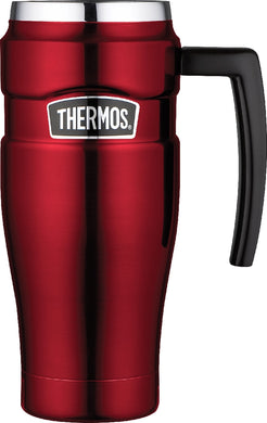 Thermos 470ml S/Steel King Vacuum Travel Mug Red - ZOES Kitchen