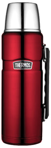 Thermos 1.2l S/Steel King Vacuum Flask Red - ZOES Kitchen