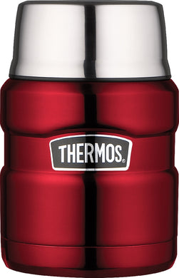 Thermos 470ml S/Steel King Vacuum Food Jar Red - ZOES Kitchen