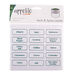 Herb & Spice Labels - ZOES Kitchen