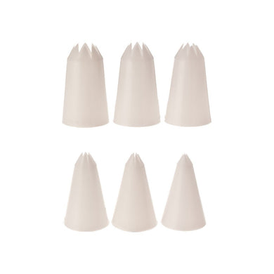 Piping Nozzles - star - Set 6 - ZOES Kitchen