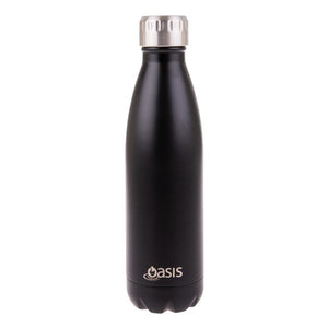 Oasis Insulated Drink Bottle 500ml - Matte Blk - ZOES Kitchen
