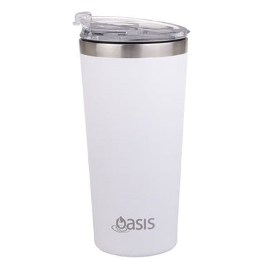 Oasis Insulated Double Wall Travel Mug 480ml - White - ZOES Kitchen