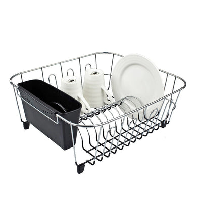 Dline Dish Drainer Black Sm 36.5x32.5x14.5cm - ZOES Kitchen