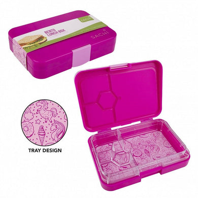 Sachi Bento Lunch Box 4 Compartment - Unicorns - ZOES Kitchen