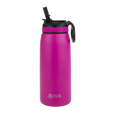 Oasis Insulated Sports Bottle W/Sipper 780ml - Fuchsia - ZOES Kitchen