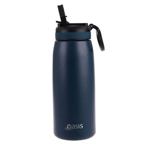 Oasis Insulated Sports Bottle W/Sipper 780ml - Navy - ZOES Kitchen
