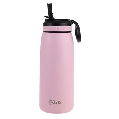 Oasis Insulated Sports Bottle W/Sipper 780ml - Carnation - ZOES Kitchen