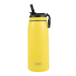 Oasis Insulated Sports Bottle W/Sipper 780ml - Neon Yellow - ZOES Kitchen