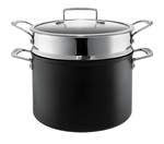 Pyrolux Ignite 24cm / 7.2l Stock Pot with Glass Lid & Stainless Steel Strainer - ZOES Kitchen