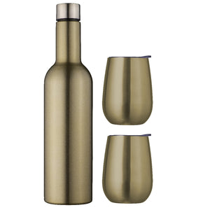 Avanti Double Wall Wine Traveller Set - Champagne - ZOES Kitchen