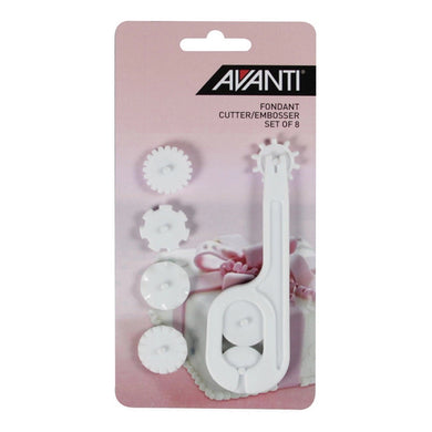 Avanti Bake - Fondant Cutter/Embosser Set- 8pce - ZOES Kitchen