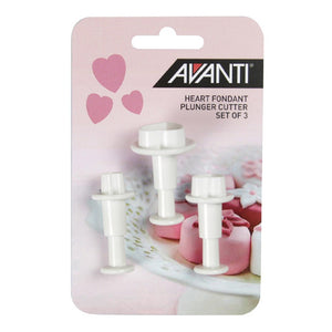 Avanti Bake - Heart Fondant Plung Cut Set 3pce - ZOES Kitchen