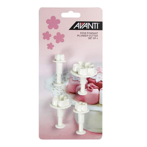 Avanti Bake - Rose Fondant Plung Cut Set - 4pc - ZOES Kitchen