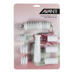 Avanti Bake - Fondant Ribbon Cut & Embosser Set - ZOES Kitchen