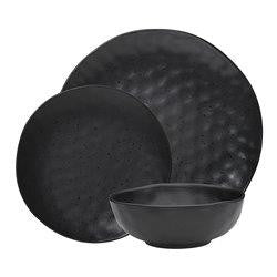 Ecology Speckle Dinner Set 12pc - Ebony - ZOES Kitchen