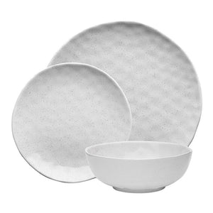 Ecology Speckle Dinner Set 12pce - Milk - ZOES Kitchen