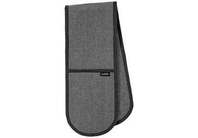 Ladelle Eco Recycled Double Oven Mitt Charcoal - ZOES Kitchen