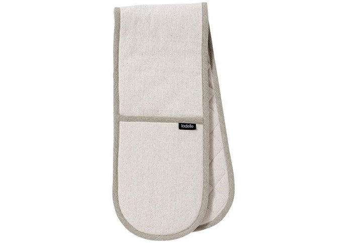 Ladelle Eco Recycled Natural Double Oven Mitt - ZOES Kitchen