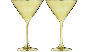 Ladelle Aurora Gold 2pk - Martini Glass - ZOES Kitchen