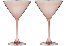 Load image into Gallery viewer, Ladelle Aurora Rose 2pk - Martini Glasses - ZOES Kitchen