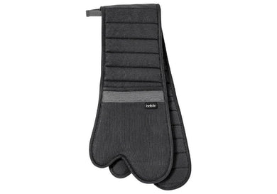 Ladelle Prof. Series III Plain Double Oven Mitt - Black - ZOES Kitchen
