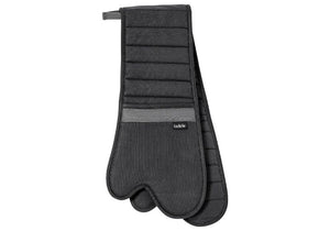 Ladelle Prof. Series III Plain Double Oven Mitt - Black - ZOES Kitchen