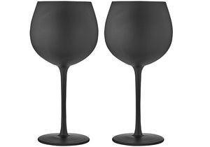 Tempa Aurora Gin Glass 2pk Matte Black - ZOES Kitchen