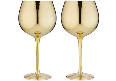 Tempa Aurora Gin Glass 2pk Gold - ZOES Kitchen