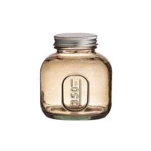 Ladelle Eco Recycled Glass Rustico Smoke Storage Jar 350ml - ZOES Kitchen