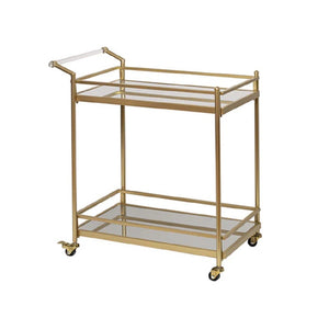 Tempa Bradley Gold Bar Cart - ZOES Kitchen