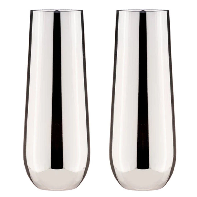 Tempa Aurora Silver 2pk Stemless Champagne Glass - ZOES Kitchen