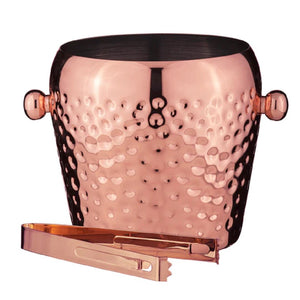Tempa Spencer Hammered Copper Ice Bucket - ZOES Kitchen