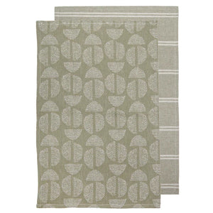 Ladelle Splice Moss 2pk Kitchen Towel - ZOES Kitchen