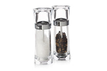 Load image into Gallery viewer, Maxwell &amp; Williams Click Acrylic Salt&amp;Pepper Mill Set 18cm Gb - ZOES Kitchen