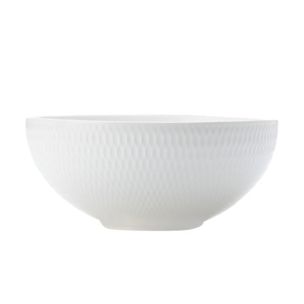 Maxwell & Williams White Basics Diamonds Coupe Bowl 18.5cm - ZOES Kitchen