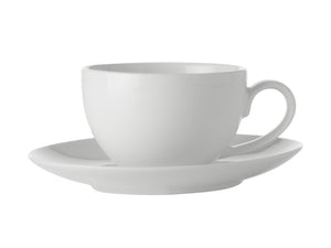 Maxwell & Williams White Basics Coupe Demi Cup & Saucer 100ml - ZOES Kitchen