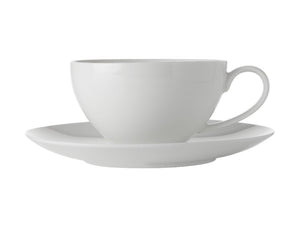 Maxwell & Williams White Basics Coupe Breakfast Cup & Saucer 400ml - ZOES Kitchen