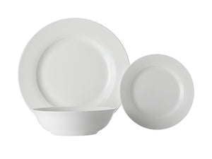 Maxwell & Williams White Basics European Rim Dinner Set 12pc Gb - ZOES Kitchen