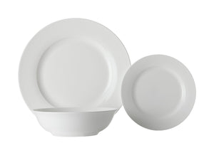 Maxwell & Williams White Basics European Rim Dinner Set 12pc Gb - ZOES Kitchen